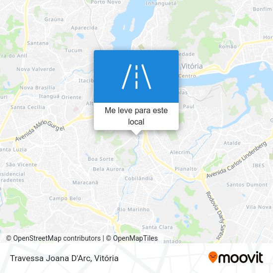 Travessa Joana D'Arc mapa