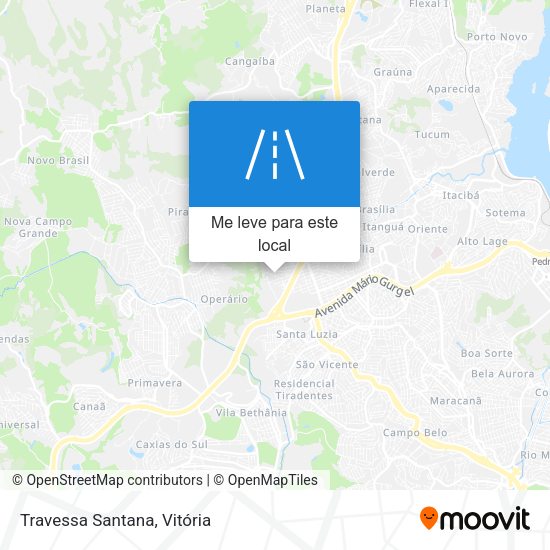 Travessa Santana mapa