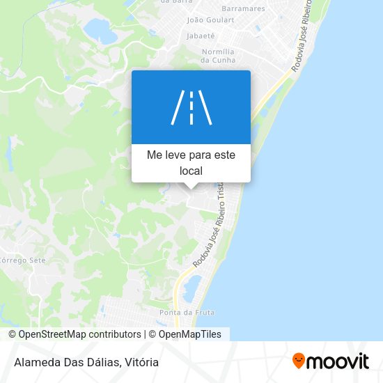 Alameda Das Dálias mapa