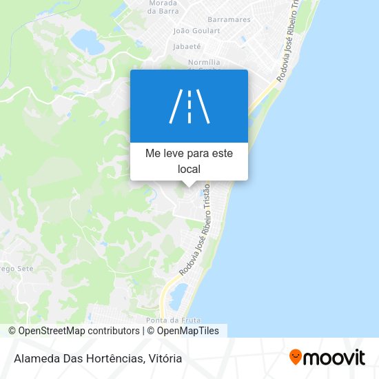 Alameda Das Hortências mapa
