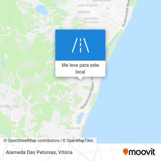 Alameda Das Petúnias mapa