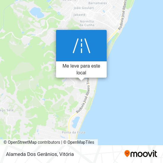 Alameda Dos Gerânios mapa