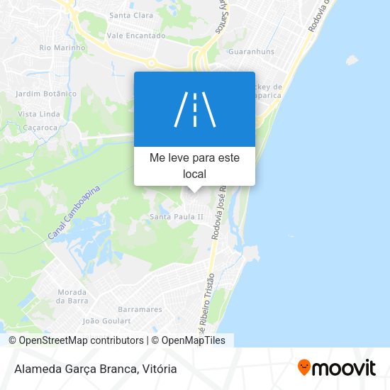 Alameda Garça Branca mapa