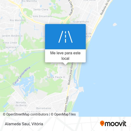 Alameda Sauí mapa