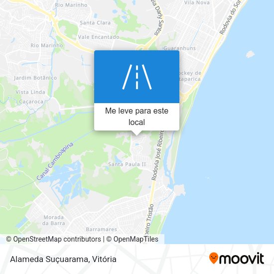 Alameda Suçuarama mapa