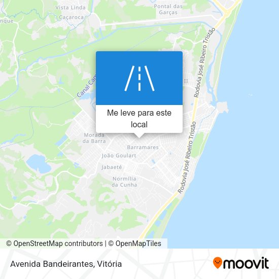Avenida Bandeirantes mapa