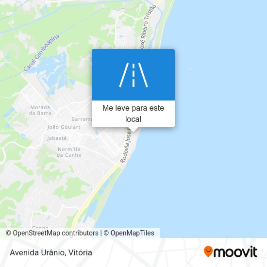 Avenida Urânio mapa