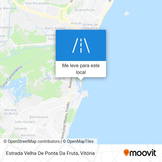 Estrada Velha De Ponta Da Fruta mapa