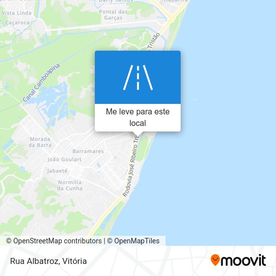 Rua Albatroz mapa