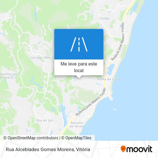 Rua Alcebíades Gomes Moreira mapa