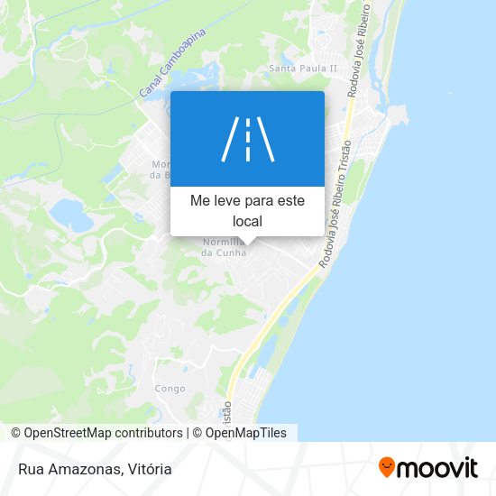 Rua Amazonas mapa