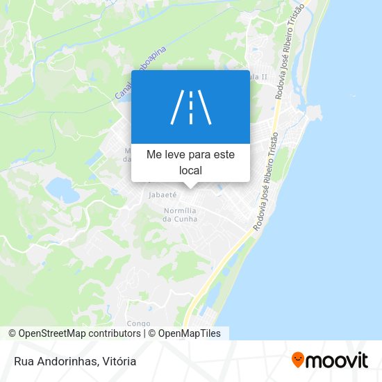Rua Andorinhas mapa