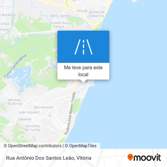 Rua Antônio Dos Santos Leão mapa