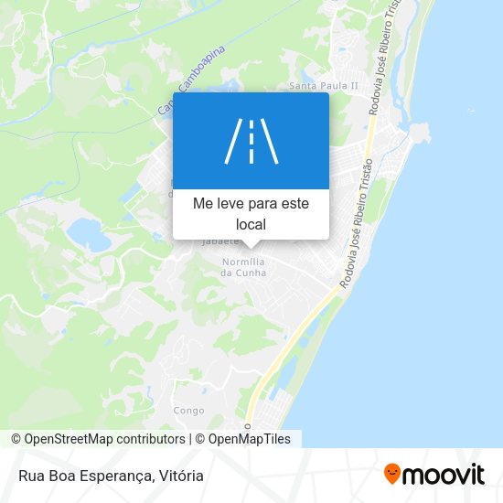 Rua Boa Esperança mapa