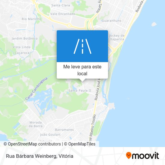 Rua Bárbara Weinberg mapa