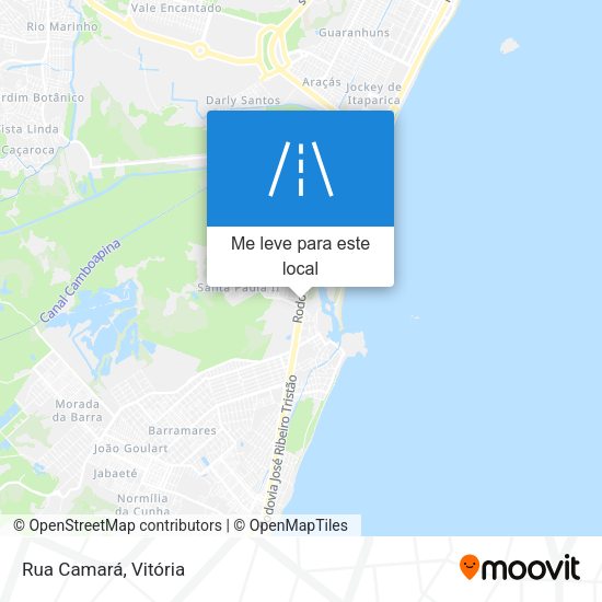 Rua Camará mapa