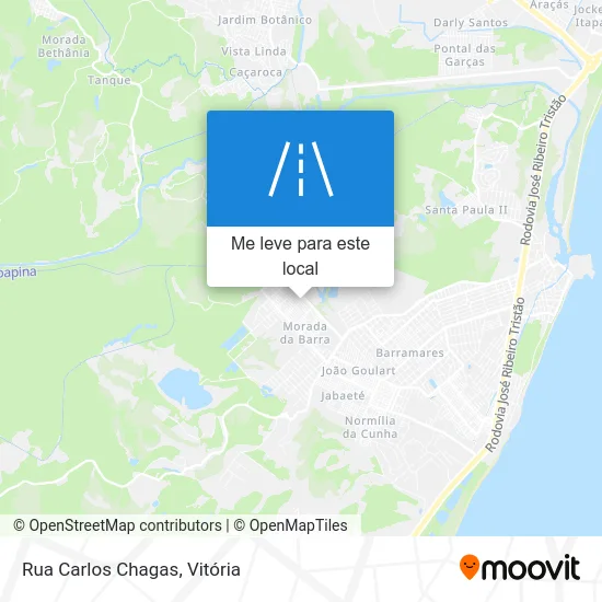 Rua Carlos Chagas mapa