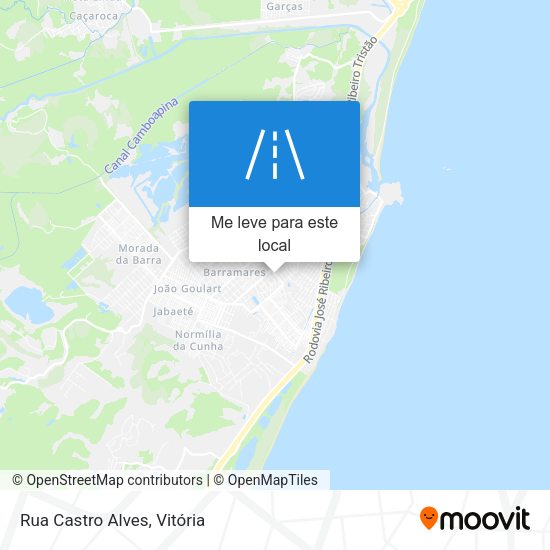 Rua Castro Alves mapa