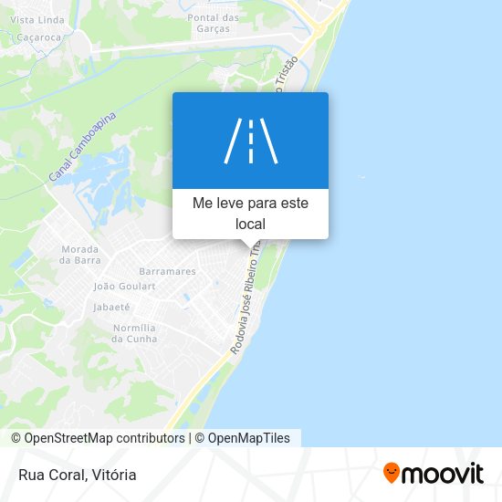 Rua Coral mapa