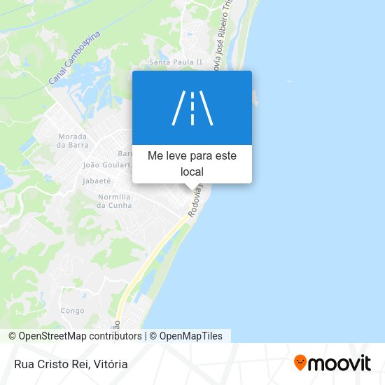 Rua Cristo Rei mapa