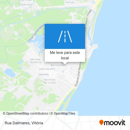Rua Dalmares mapa