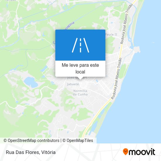 Rua Das Flores mapa
