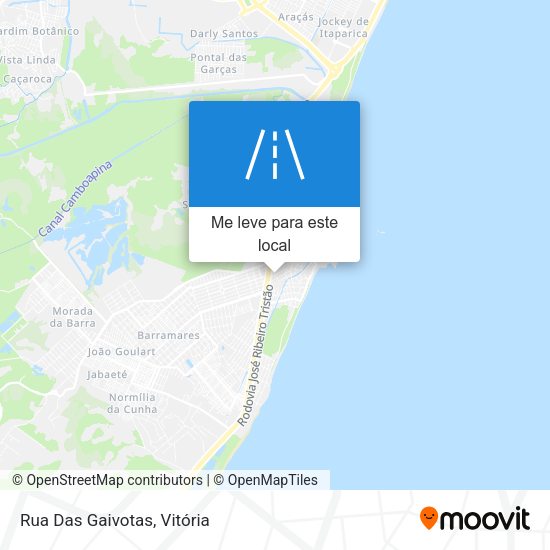 Rua Das Gaivotas mapa