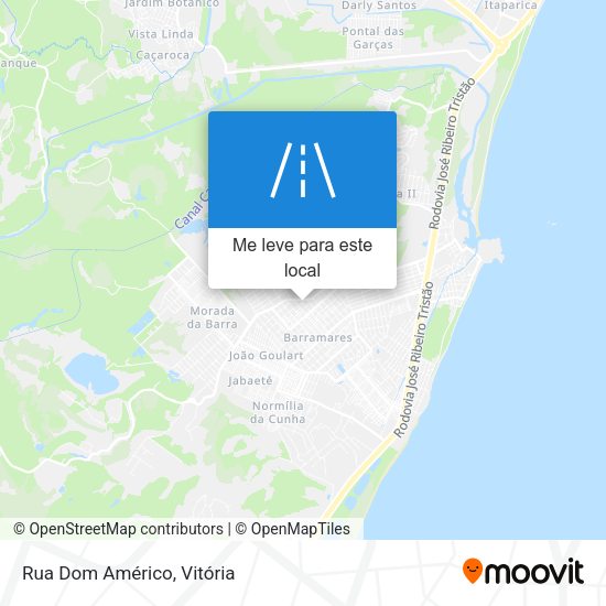 Rua Dom Américo mapa