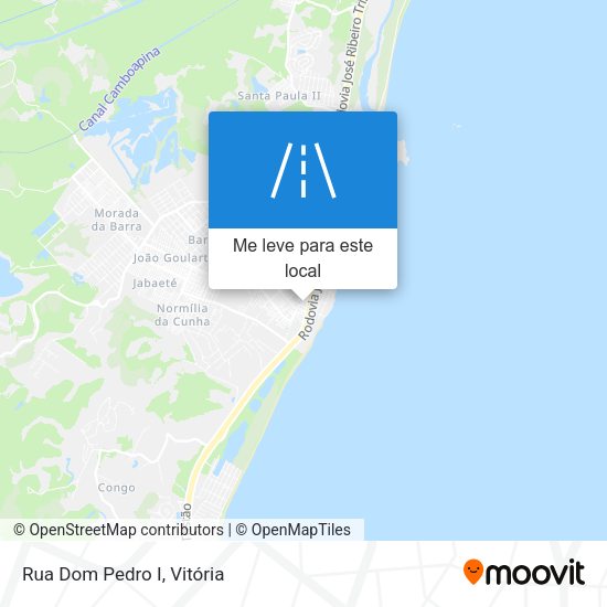 Rua Dom Pedro I mapa
