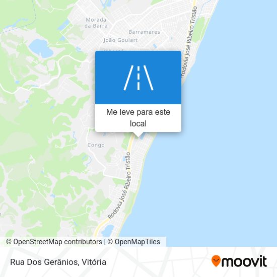 Rua Dos Gerânios mapa