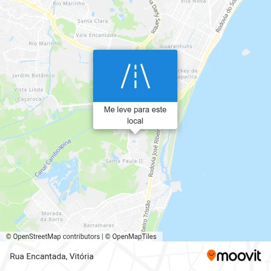Rua Encantada mapa
