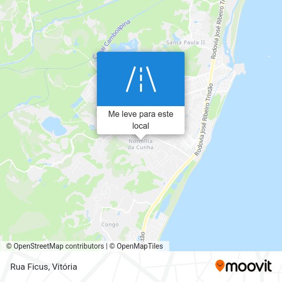 Rua Ficus mapa