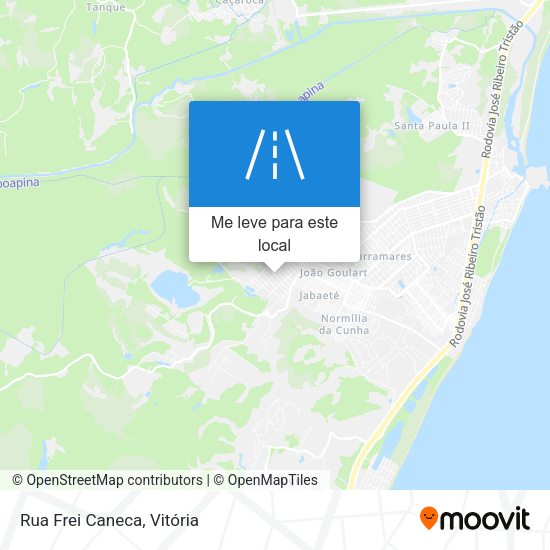 Rua Frei Caneca mapa