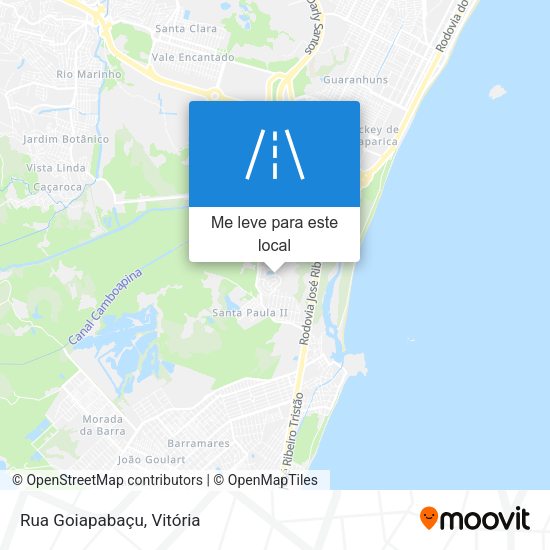 Rua Goiapabaçu mapa