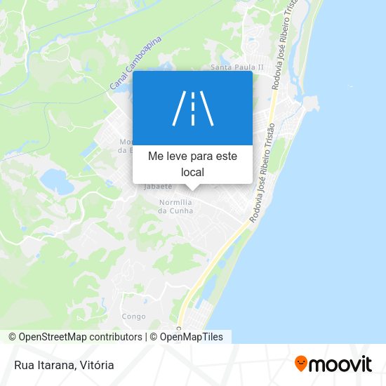 Rua Itarana mapa