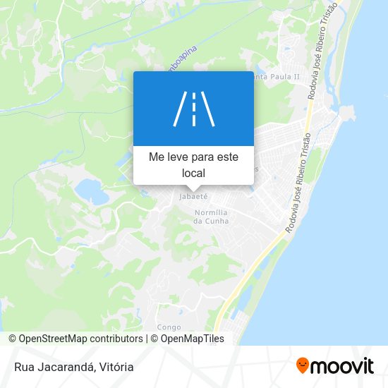 Rua Jacarandá mapa