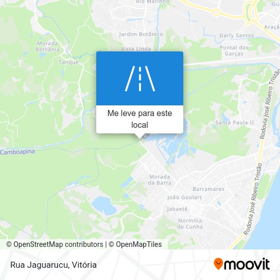 Rua Jaguarucu mapa