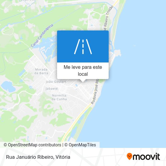 Rua Januário Ribeiro mapa