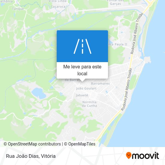 Rua João Dias mapa