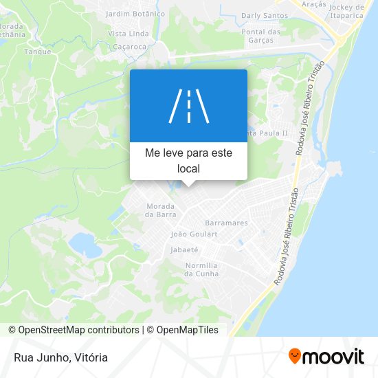 Rua Junho mapa