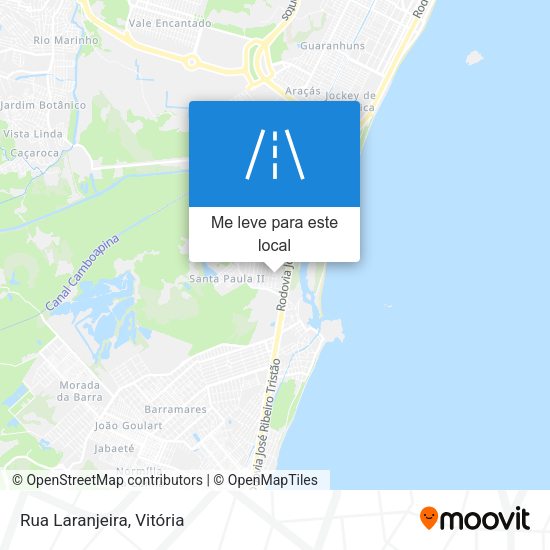Rua Laranjeira mapa