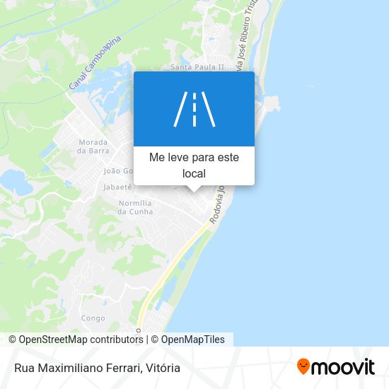 Rua Maximiliano Ferrari mapa