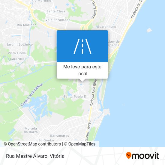 Rua Mestre Álvaro mapa