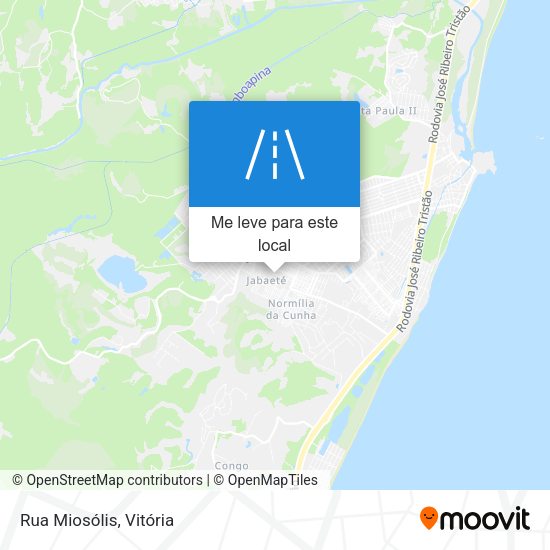 Rua Miosólis mapa
