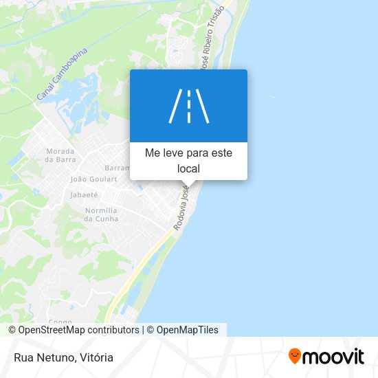 Rua Netuno mapa
