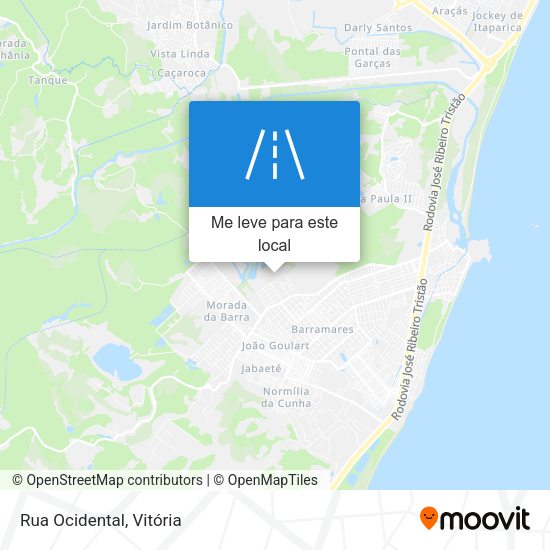 Rua Ocidental mapa