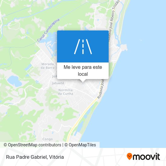 Rua Padre Gabriel mapa