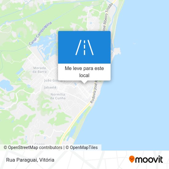 Rua Paraguai mapa