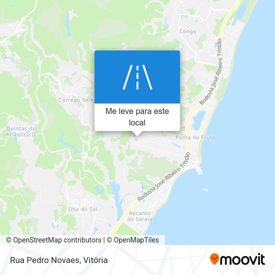 Rua Pedro Novaes mapa