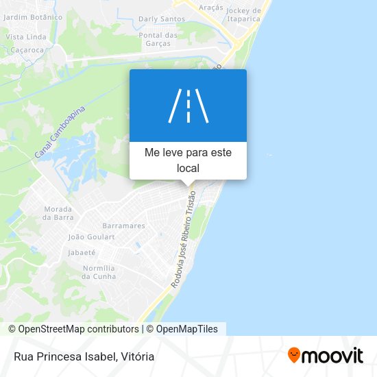 Rua Princesa Isabel mapa